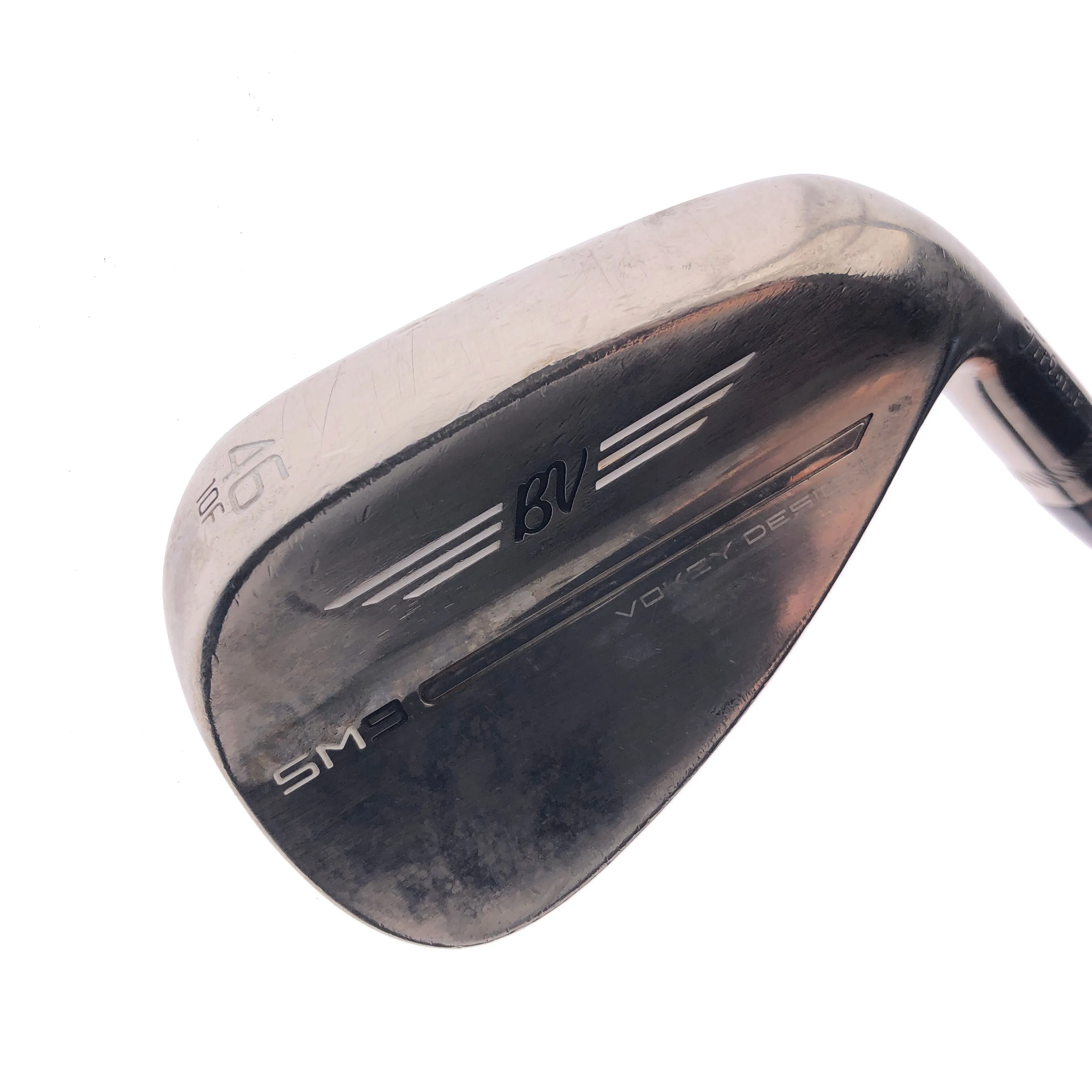 Used Titleist SM9 Brushed Steel Pitching Wedge / 46.0 Degrees / Wedge Flex