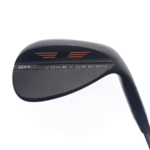 Used Titleist Vokey SM8 Brushed Steel Lob Wedge / 58.0 Degrees / Wedge Flex