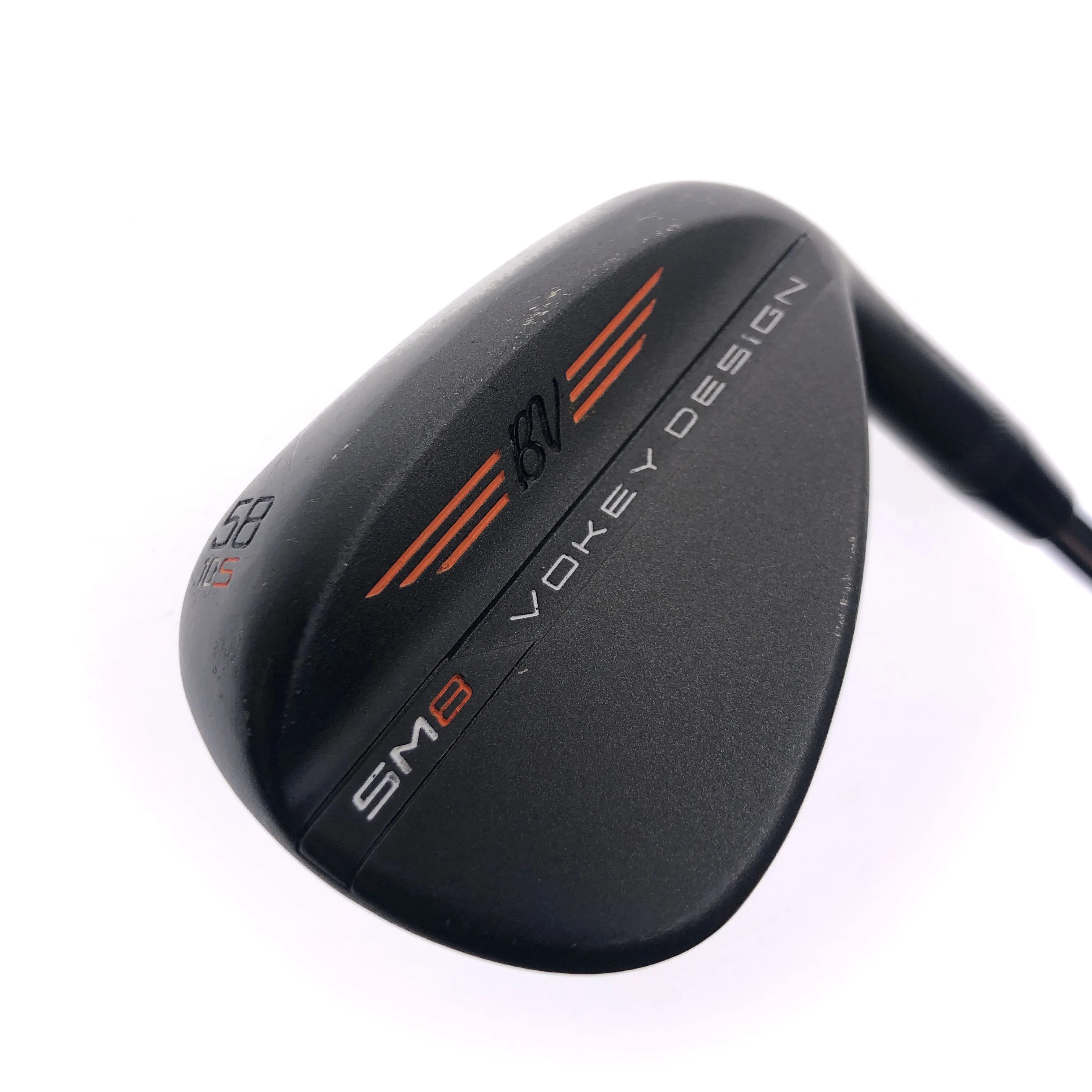 Used Titleist Vokey SM8 Brushed Steel Lob Wedge / 58.0 Degrees / Wedge Flex