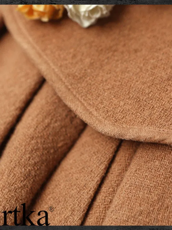vintage military heroine brown coat