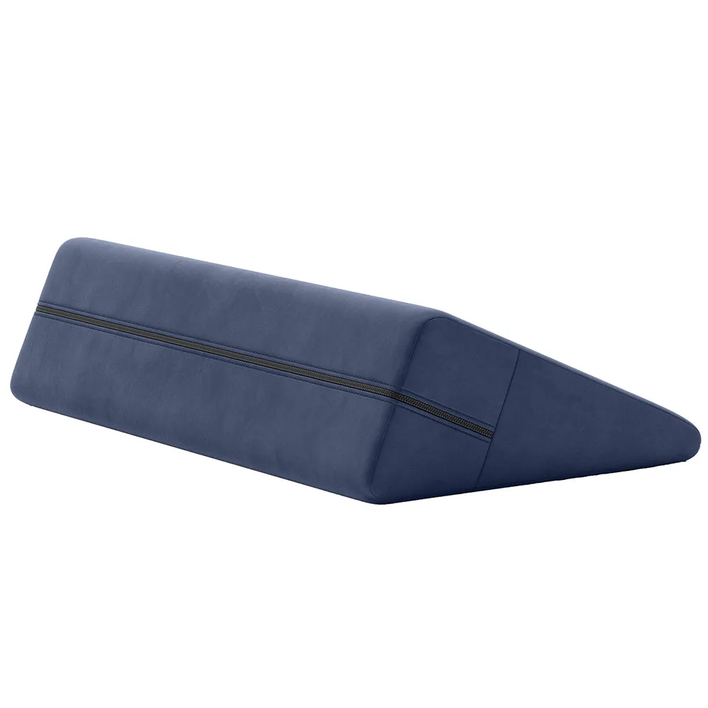 Wedge Sex Pillow in Velvet Blue