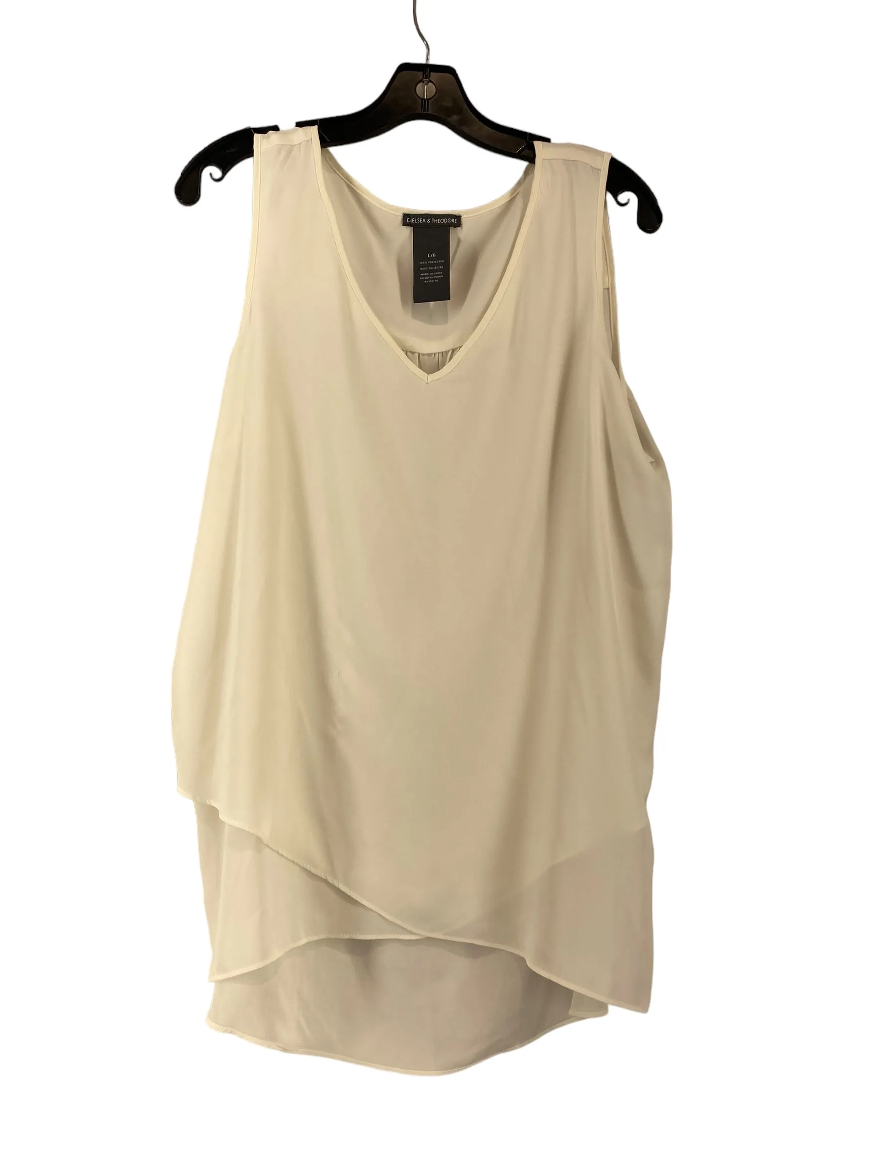 White Blouse Sleeveless Chelsea And Theodore, Size L