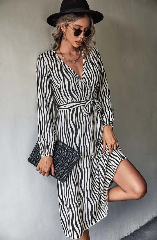 Wild Queen Leopard Midi Dress