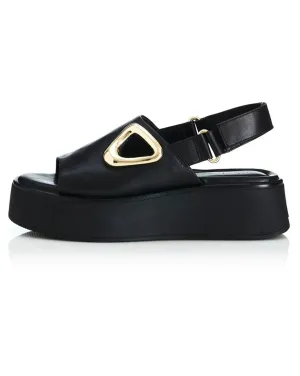 Womens Atlanta Shoe - Black Leather