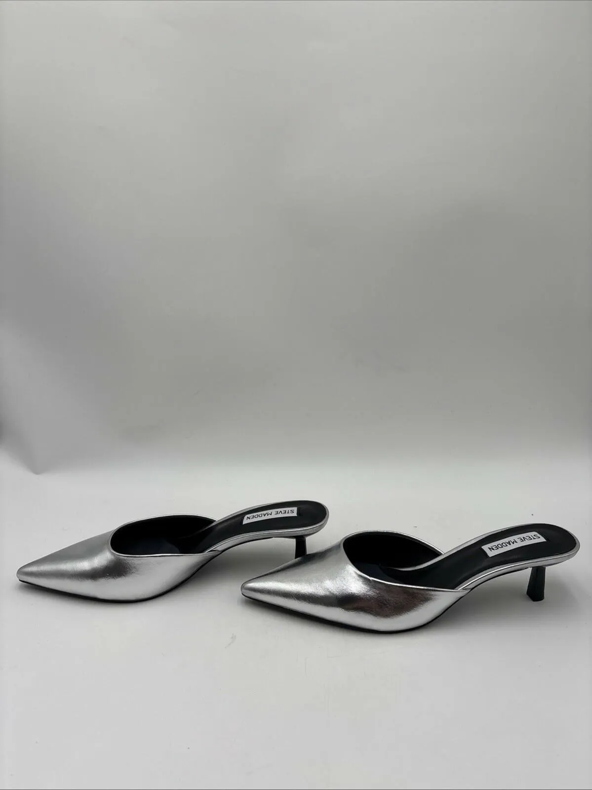 Women’s Steve Madden Mayven Flatform Sandals Silver Size 9.5 - Very Good